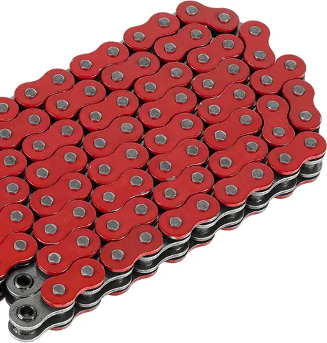 Vista 7 de Caltric Cadena de transmisión de junta tórica compatible con Yamaha Fz6 Fz-6 2004-2008 rojo