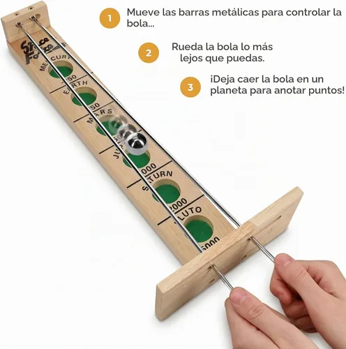 Vista 4 de We Games Dispara la Luna de madera maciza, 18 pulgadas