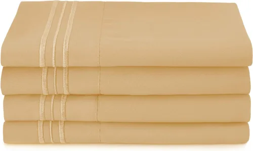 Vista 56 de Clara Clark Fundas de almohada de tamaño estándar – Funda de almohada ultra suave, fundas de almohada de microfibra ligera tamaño Queen – Juego de 2