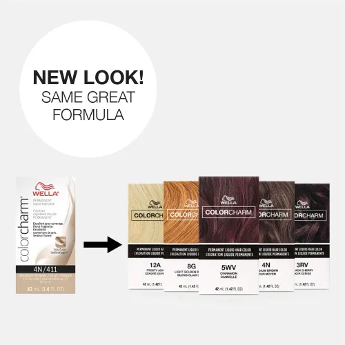Vista 6 de WELLA Color Charm Color Charm - Tinte líquido permanente para el cabello para cobertura de canas, rojo