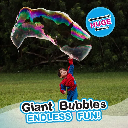 Vista 3 de 4 varitas de burbujas grandes: hacer burbujas gigantes. Gran actividad de cumpleaños y recuerdo de fiesta. Solución de burbujas gigantes no incluida.