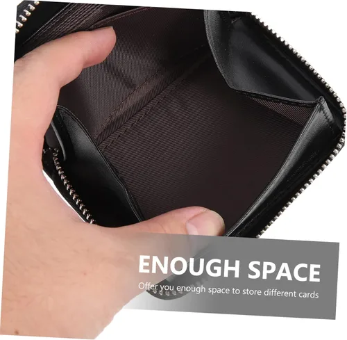 Vista 2 de STOBOK Tarjeta de identificación multifunción de moda al aire libre para bolsa de almacenamiento de monedas, grande y conveniente con tarjeteros