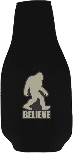 Vista 2 de Bigfoot Believe - Botella de cerveza con abridor (1, negro)