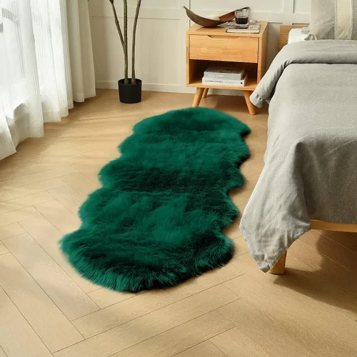 Vista 12 de duduta - Alfombra de pelo sintético de lana de oveja beige 2x3 pies, suave y esponjosa, funda para silla de pelo mullido, alfombra pequeña