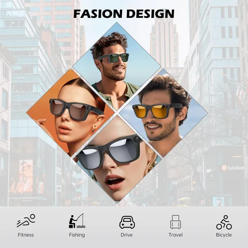 Vista 6 de 2 clips polarizados para Ray-Ban Meta Wayfarer y Gen 2 (RW4006/RW4012, talla M, 50-22), clip de cambio de color para protección UV Meta Wayfarer Gen