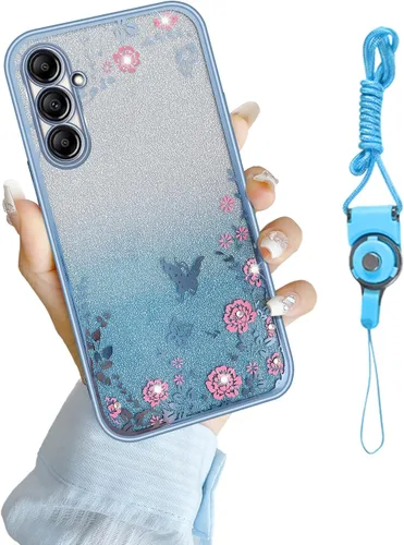 Vista 39 de Funda para Samsung Galaxy S8, Samsung S8 para mujer, cambio gradual con purpurina, cristal suave, TPU mariposa, floral, corazón, transparente, funda