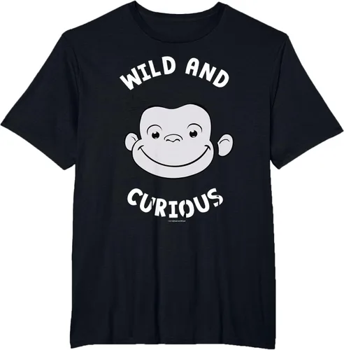 Vista 44 de Curious George Camiseta Big Face Wild and Curious Negro