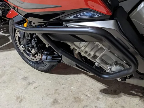 Vista 4 de 1 par de protectores de motor delantero y trasero para motocicleta y carretera, repuesto para BMW K1600GT K1600GTL 2011-2022 (negro)