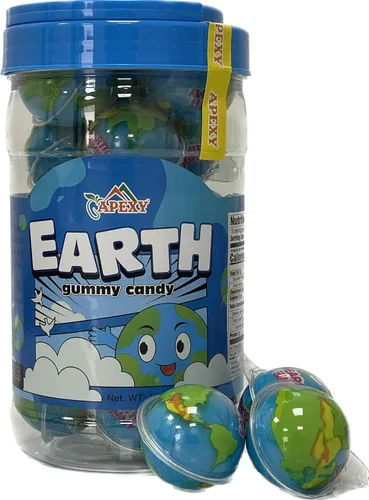Vista 11 de Apexy Mixed Planets - Dulces Gomosos con Centro Líquido Afrutado Sin Grasa, Divertidos y Deliciosos Dulces Temáticos del Espacio Ideales