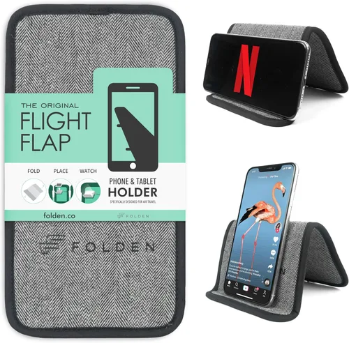 Vista 13 de Flight Flap Soporte flexible para tablet de avión, soporte flexible para teléfono celular y tableta, extra grande de 12 x 7 pulgadas, soporte