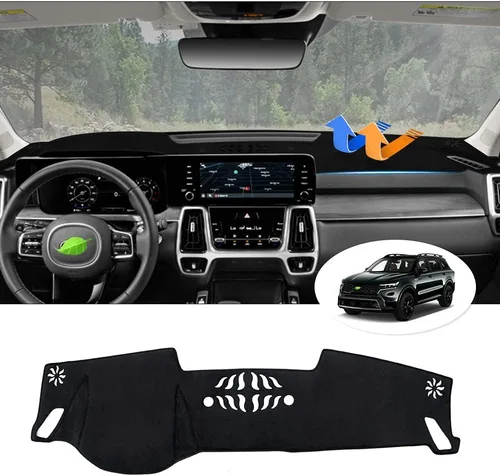 Vista 45 de Autorder Cubierta de salpicadero para Hyundai Sonata 2009 2010 Accesorios Dash Cover Upgrade Flannel Dash Mat Parasol Protector de rayos UV