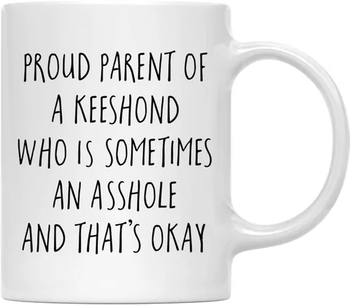 Vista 13 de Andaz Press Funny Dog - Taza de café de 11 onzas, regalo de broma, orgulloso padre de un afenpinscher que es a veces un gilipollas y eso está bien