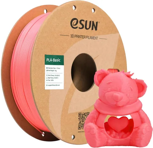 Vista 15 de eSUN Filamento PLA Basic de 0.07 in, naranja, carrete de 2.2 libras 1.anaranjado