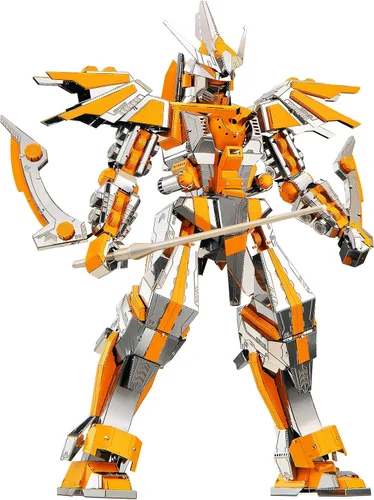 Vista 10 de Piececool Rompecabezas de metal 3D, kits de modelo Mecha, modelo de figura Titán, kits de bloques de construcción para adultos, rompecabezas 3D