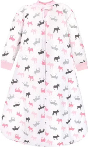 Vista 30 de Hudson Baby Saco de dormir unisex para bebé acolchado premium de manga larga y manta vestible Alce grande