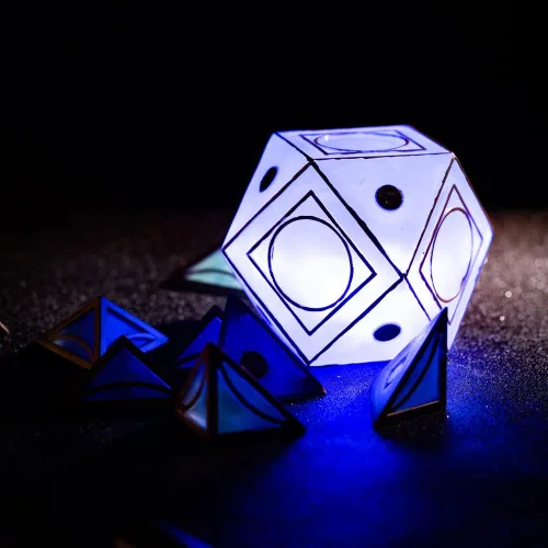 Vista 3 de Jedi Holocron Cube Electronic Cuba Recorder Cosplay Ornamento