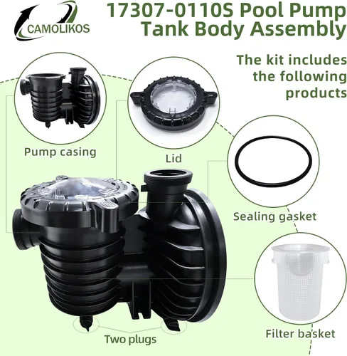 Vista 4 de 17307-0110S Conjunto de cuerpo de tanque de bomba de piscina se adapta a Pentair Sta-Rite IntelliPro VS 3050 Bombas Serie Max-E-Pro Conjunto