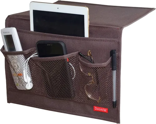 Vista 11 de Organizador de Almacenamiento para Mesita de Noche, Caddy para Mesita de Noche, Organizador de Almacenamiento de Armario de Mesa, Control Remoto