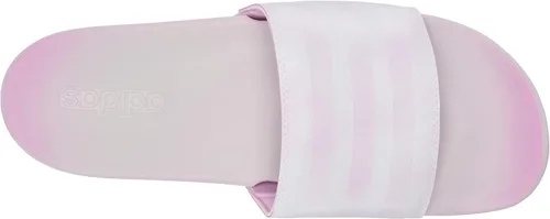 Vista 5 de adidas - Sandalia Adilette cómoda para mujer, Gris salpicaderolila claroblanco, 8