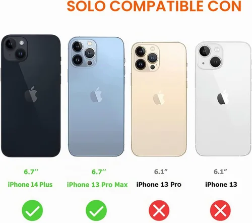 Vista 5 de Protector de pantalla para iPhone 13 Pro Max, protector de pantalla para iPhone 14 Plus, protector de pantalla anti luz azul, compatible con iPhone