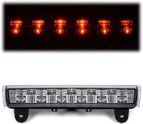 Vista 14 de PIT66 Barra LED de 3ª luz de freno, compatible con Chevy Colorado/Canyon X 2004-2012, luz de freno de montaje alto, luces traseras de carga, lente