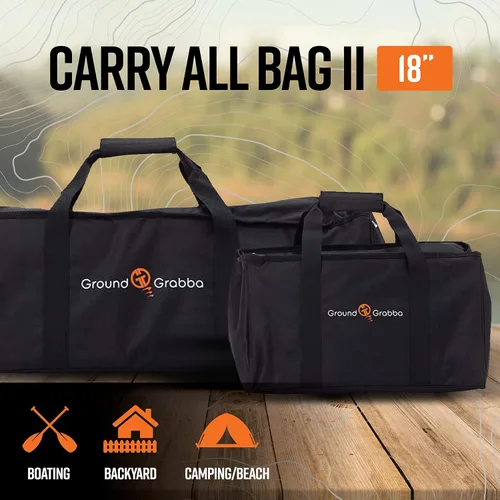 Vista 3 de GROUNDGRABBA Carry All Bag ll Bolsa de 18 pulgadas diseñada para estacas y accesorios de tienda de campaña