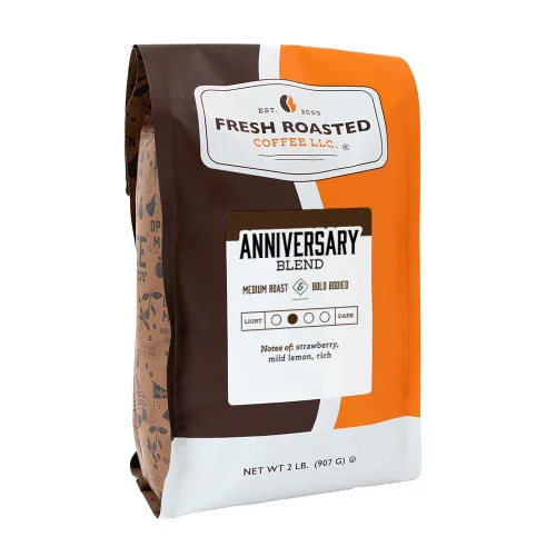 Vista 23 de Fresh Roasted Coffee, Blackbeard's Revenge, 12 onzas, tostado medio, Kosher, grano entero