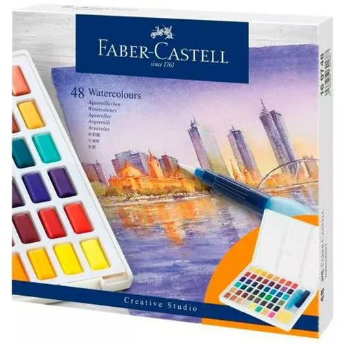 Vista 3 de Set de Pinturas Acuarela Faber-Castell Creative Studio (8 Unidades)