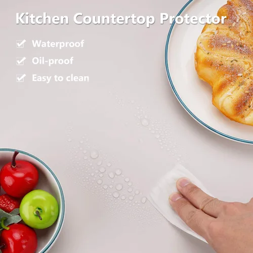 Vista 4 de Gartful Alfombrillas de silicona para encimera de cocina, protector de encimera de silicona grande de 25 x 17 pulgadas, antideslizante, resistente