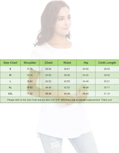 Vista 6 de Camisetas de algodón para mujer, de manga corta, holgadas, cómodas, básicas, lisas