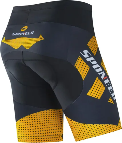 Vista 2 de sponeed Pantalones cortos de ciclismo para hombre pantalones acolchados para equitación ropa de ciclismo y ciclismo