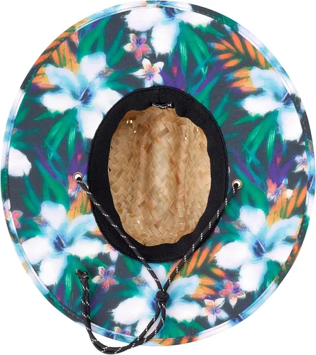 Vista 4 de Hurley Men's Straw Hat - Channel Islands Lifeguard Straw Sun Hat