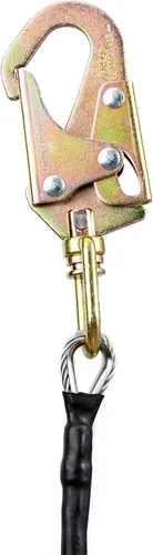 Vista 5 de Kit de línea de acero de 1/2 "x 8' para árboles trepadores Cordón ajustable con núcleo de acero para escalada de árboles, arnés de cordón Flipline