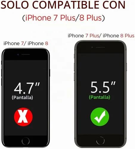 Vista 7 de Hython Funda para iPhone 8 Plus/7 Plus - Defensor resistente, carcasa rígida híbrida con purpurina brillante, cubierta de goma a prueba de golpes