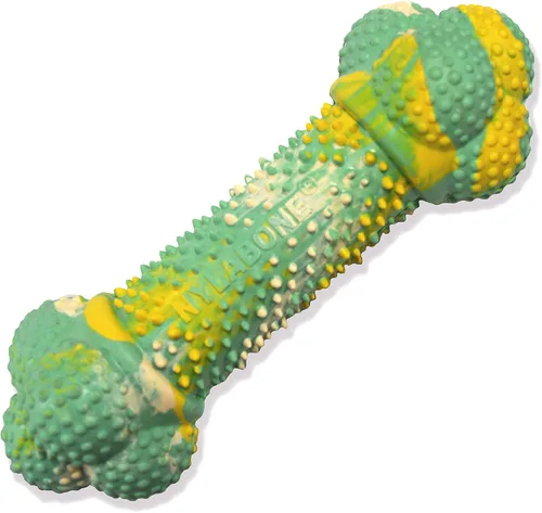 Vista 11 de Nylabone Juguete masticable para cachorros con textura para nudillos y huesos, pequeño Lamb & apple flavor, freezable for added comfort, turns