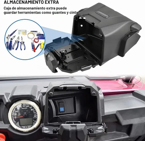 Vista 5 de SAUTVS Soporte de tableta para Polaris RZR XP 1000/4 2014-2018 con caja