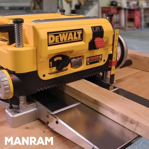 Vista 6 de Mesa plegable cepilladora para cepilladora DEWALT DW735, proporciona soporte adicional de 9 pulgadas en cada lado de la cepilladora DW735