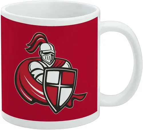 Vista 263 de Taza de cerámica con el logotipo principal de la Universidad Rider, taza de regalo novedosa para café, té y bebidas calientes, 11oz, blanca