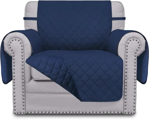 Vista 92 de Easy-Going - Funda reversible para sofá, resistente al agua, con varillas de espuma y correas elásticas, protector de muebles para mascotas y perros