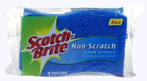 Vista 3 de Scotch -Brite Esponjas exfoliantes antiarañazos, paquete de 21, envueltas individualmente