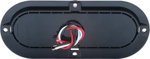 Vista 3 de Optronics STL78RK Lente Roja 6" Oval Sealed Luz LED para Montaje en Superficie