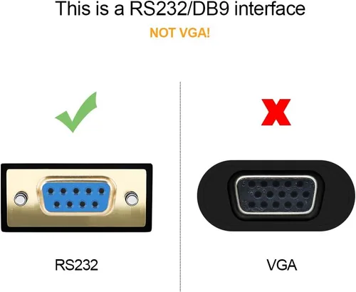 Vista 6 de CableCreation Adaptador serie USB-C a RS232 con chip PL2303 de 3.3 pies, cable convertidor hembra RS232 DB9 Thunderbolt 3 puerto compatible