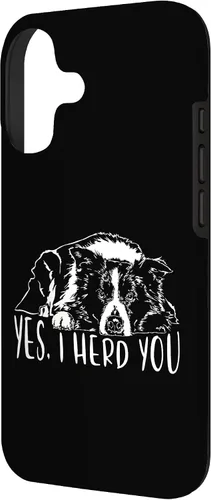 Vista 2 de Border Collie I Herd You Herd You Dog Funny Dog Saying Case for iPhone 17
