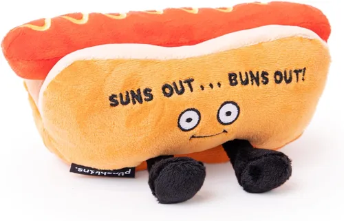 Vista 16 de Punchkins Peluche de pata de pollo, divertido peluche con texto en inglés "It's Leg Day", regalo para los amantes del humor, bonito juguete