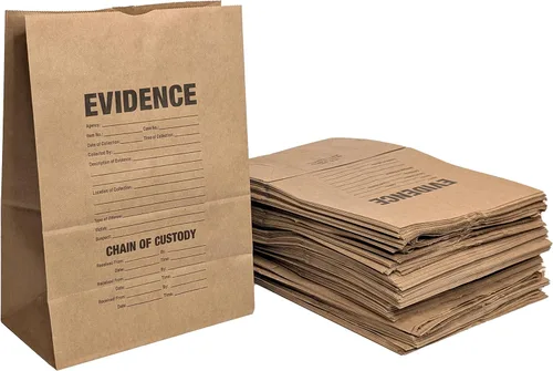 Vista 6 de Crime Scene Bolsas de papel para pruebas (pequeñas)