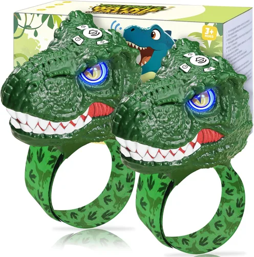 Vista 12 de Vvinca Walkie Talkies de dinosaurio para niños, paquete de 2 – Juguetes de juguete al aire libre para niños de 3 a 12 años, 1000 pies de largo