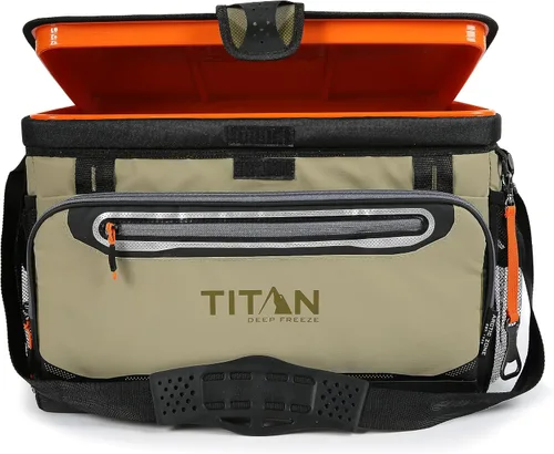 Vista 7 de Titan by Arctic Zone Deep Freeze Cooler - Zipperless Hardbody Cooler - Deep Freeze Insulation, HardBody Liner, and SmartShelf
