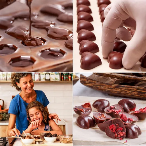 Vista 5 de Cybrtrayd Kit de videojuego M216 Molde de caramelo de chocolate con instrucciones exclusivas de moldeo de chocolate con derechos de autor