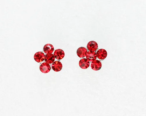 Vista 5 de Faship Precioso Rhinestone Cristal Floral Collar Pendientes Conjunto