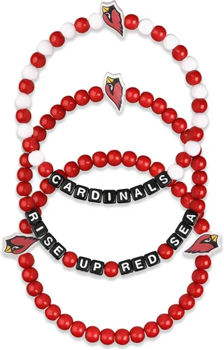Vista 14 de FOCO NFL unisex-adult NFL Team Logo Officially Licensed 3-Pack Beaded Friendship Bracelets